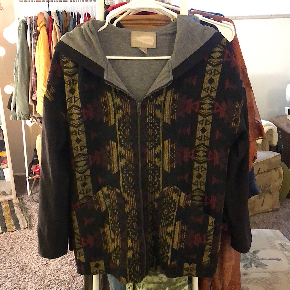 ‘Aztec’ style coat
